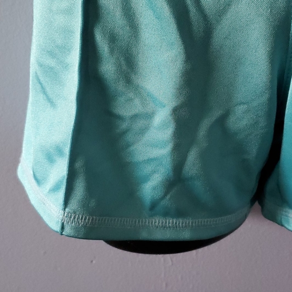 Adidas blue shimmery shorts - Picture 4 of 8